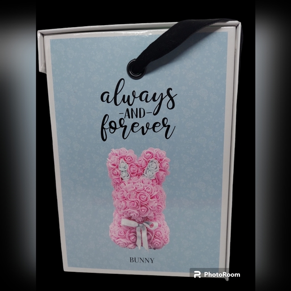 Always And Forever Faux Flower Bunny NIB - Picture 9 of 9
